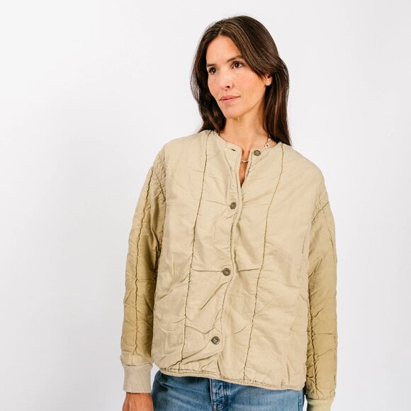 Rawson Vintage Green Cotton Quilt Liner Jacket (S/M) - Picture 1 of 8